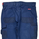 Hard Yakka Cargo Pants - 35W 31L Blue Cotton
