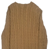Polo By Ralph Lauren Cable Knit Sweater - XL Beige Cotton