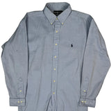 Yarmouth Ralph Lauren Shirt - Large Blue Cotton