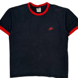 Nike T-Shirt - Large Black Cotton
