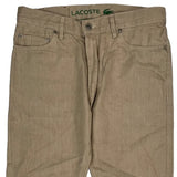 Lacoste Trousers - 33W 31L Beige Cotton Blend