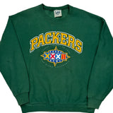 Made In USA Packers Lee Sport Graphic Sweatshirt - Large Green Cotton