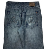 Ecko Unltd Wide Leg Jeans - 36W 32L Blue Cotton