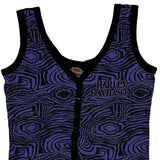 Denver, Colorado Harley Davidson Graphic Tank Top - Medium Black Cotton