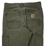 Carhartt Double Knee Carpenter Pants - 29W 29L Green Cotton
