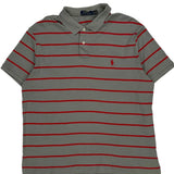Polo By Ralph Lauren Striped Polo Shirt - XL Gray Cotton