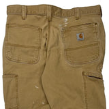 Carhartt Carpenter Trousers - 33W 31L Brown Cotton
