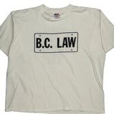 B.C. Law Pro Ts Single Stitch T-Shirt - 2XL White Cotton