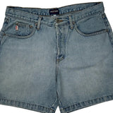 Guess Denim Shorts - 32W UK 12 Light Wash Cotton