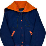 Genoa Kingston Holloway College Varsity Jacket - Medium Blue Wool