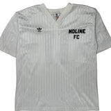 Moline Fc Adidas 2020-21 Away Football Shirt - XL White Polyester