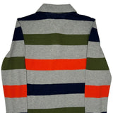 Age 8-10 Tommy Hilfiger Striped Polo Shirt - Small Green Cotton