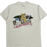 G. Heileman Brewing Co. Fruit Of The Loom Graphic T-Shirt - XL Cream Cotton