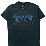 Magazine Thrasher Graphic T-Shirt - Small Grey Cotton