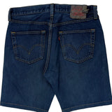 Levis Denim Shorts - 32W 9L Dark Wash Cotton