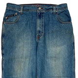 Bugle Boy Wide Leg Carpenter Jeans - 36W 30L Blue Cotton