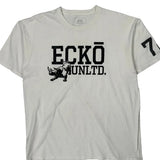 Ecko Unltd Graphic T-Shirt - XL White Cotton