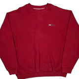Reebok Sweatshirt - XL Red Cotton Blend