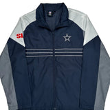 Dallas Cowboys Reebok Football Windbreaker - Large Gray Polyester