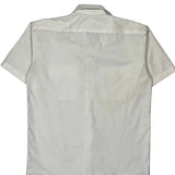 Dickies Short Sleeve Shirt - Medium White Polyester Blend