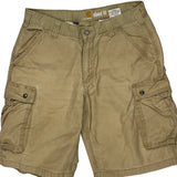 Carhartt Cargo Shorts - 36W 10L Khaki Cotton