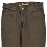 Carhartt Cargo Trousers - 34W 30L Brown Cotton