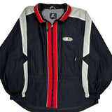 Sports Starter Windbreaker - Large Black Nylon