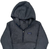 Patagonia 1/4 Zip Fleece - Small Gray Polyester