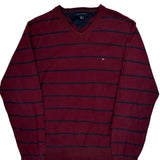 Tommy Hilfiger Striped Sweater - Medium Blue Cotton
