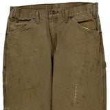 Dickies Carpenter Trousers - 32W 30L Brown Cotton