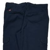 Wrangler Cargo Trousers - 35W 30L Navy Cotton
