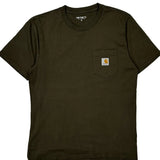 Carhartt T-Shirt - Small Green Cotton