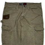 Wrangler Cargo Pants - 36W 31L Khaki Cotton