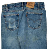 Orange Tab Levis 505 Jeans - 35W 30L Blue Denim