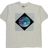 Earth Graphic Hanes Graphic T-Shirt - XL Blue Cotton Blend