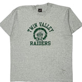 Twin Valley Raiders Fruit Of The Loom Single Stitch T-Shirt - XL Gray Cotton Blend