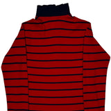 Age 8-9 Polo By Ralph Lauren Striped 1/4 Zip - Medium Navy Cotton
