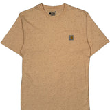 Carhartt T-Shirt - Small Beige Cotton