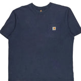 Carhartt T-Shirt - XL Blue Cotton