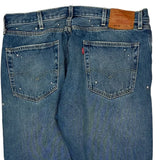 501 Levis Studded Jeans - 38W 29L Blue Cotton