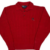 Polo By Ralph Lauren Sweater - Medium Red Cotton