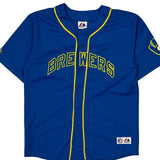 Brewers Majestic #8 Braun Jersey - No Size Blue Polyester