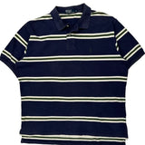 Polo By Ralph Lauren Striped Polo Shirt - XL Green Cotton