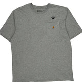 Hs Logo Carhartt T-Shirt - Large Grey Cotton