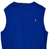 Polo By Ralph Lauren Sweater Vest - 2XL Blue Cotton