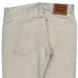 505 Levis Jeans - 30W 30L White Cotton