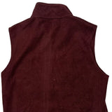 Woolrich Fleece Vest - Medium Burgundy Polyester