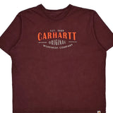 Carhartt T-Shirt - 3XL Burgundy Cotton