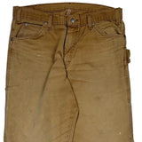 Dickies Carpenter Trousers - 34W 34L Brown Cotton