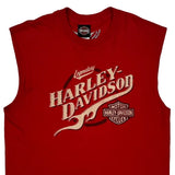 Benson Motorcycles Inc. Harley Davidson Graphic T-Shirt - Large Red Cotton